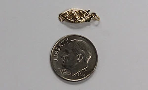 14Kt 14K Yellow or White Solid Gold 11mm Oval Filigree Pearl Bead Jewelry Clasp - Picture 1 of 5