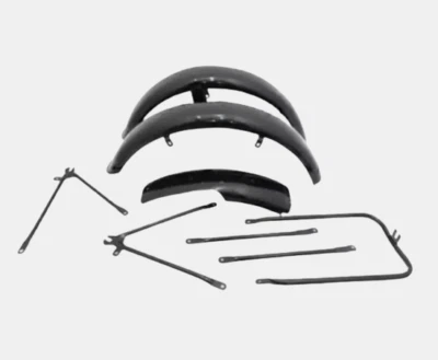 ADECUADO PARA Juego de guardabarros pintado negro modelo militar incomparable G3L Ajs 16M Foto 1 de 4