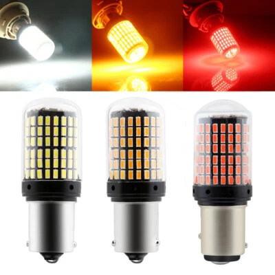  2Pcs 1156 PY21W BAU15S 7507/1157 7506 Auto LED Canbus 3014 Error FREE Car Light - Image 1 of 4