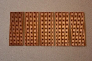 FÜNF PCB VERO KUPFER STRIPBOARDS 25 X 64 MM ARDUINO PROTOTYP KOSTENLOSER VERSAND - Bild 1 von 1