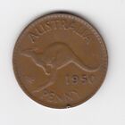 1950m Australia Kgvi Penny - Nice Vintage Coin