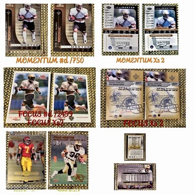 2000 Chad Morton RC 6-CARD SP LOT Saints MINT 1-OWNER  - Image 1 of 4