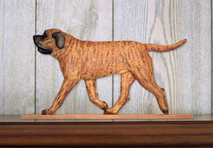 Targa insegna mastino decorazione da parete albicocca semola - Foto 1 di 1