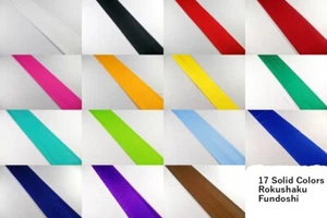 Intimo Uomo Tradizionale Giapponese Rokushaku Fundoshi 17 Colori Solidi - Foto 1 di 18