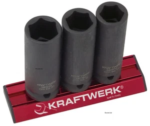 KRAFTWERK 3-tlg. Schlagnuss 17 - 19 - 21mm Satz 1/2" MAGALU Schiene Magnetisch - Bild 1 von 1
