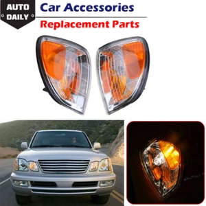 2x Turn Signal Parking Corner Light Yellow Lens For Lexus LX470 w/bulb 1998-2007 - Picture 1 of 14