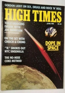 HIGH TIMES CHEECH & CHONG VINTAGE JUNE 1981 MARIJUANA MAGAZINE NOS WEED 420 N/M - Picture 1 of 3