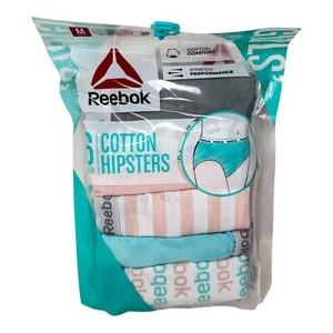 Reebok Girls Underwear Size M 8-10 Cotton Hipster Stretch - Picture 1 of 12