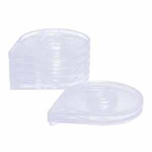 Paquete de 6 pegatinas simples de diseño transparente fácil de usar para arte en uñas hágalo usted mismo manicura belleza - Imagen 1 de 8