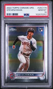 Steven Kwan 2022 Topps Chrome RC #USC178 Cleveland Guardians Rookie - Picture 1 of 3