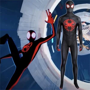 Miles Morales Suit The Across Spider-Verse Spiderman Jumpsuit Cosplay Costume - Picture 1 of 22