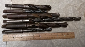 LOTE DE 6 BROCAS CÓNICAS MORSE TORNO MACHINEST EE. UU. CLEVE FORCE - Imagen 1 de 11