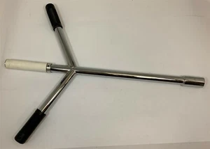 Quick Spin Racing Wheel Lug Wrench Chrome w/ Rubber Handles 1" Socket IMCA - Picture 1 of 1