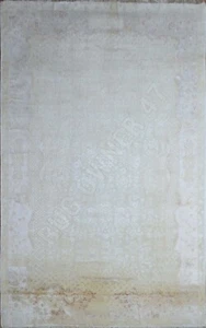 Hand Knotted Pure Silk and Wool Oushak 8x10 Handmade Area Rug Beige, Camel 6878 - Picture 1 of 10