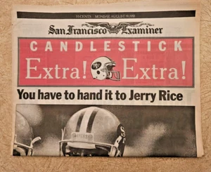 49ERS KERZENLEUCHTER EXTRA - S.F. PRÜFER 8.19.91.  S.F. PRÜFER JETZT GESCHICHTE! NEU - Bild 1 von 16