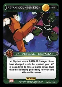 DBZ Dragon Ball Z TCG Card Panini Movie Collection C53 Saiyan Counter Kick - Picture 1 of 1