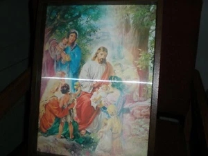 JESUS TEACHES THE CHILDREN-GEORGE HINKE - Picture 1 of 5