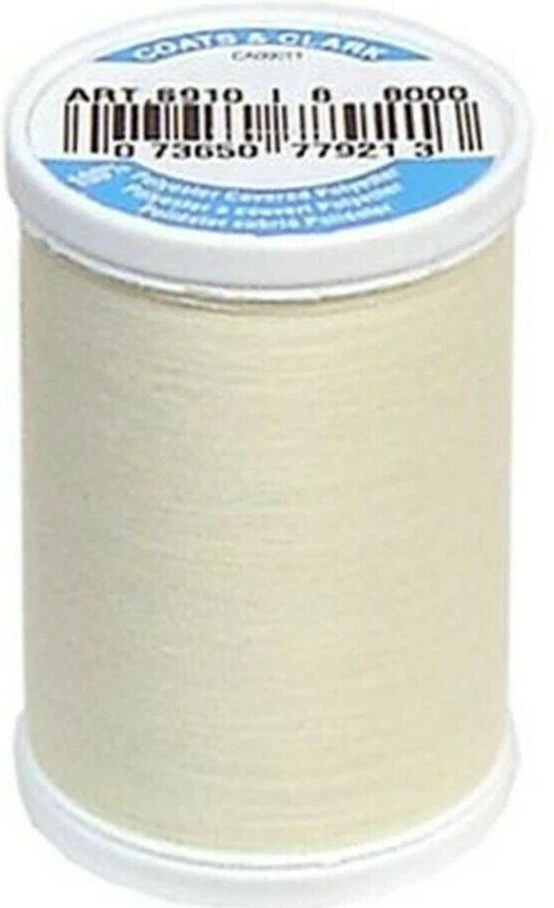 Coats & Clark ~ Dual Duty All Purpose Thread, 250 yd ~ (S910-8000 - Pearl) - Image 1 of 1