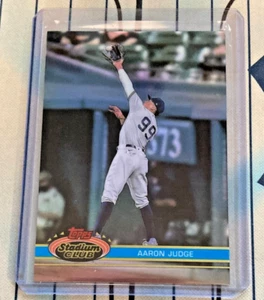 Aaron Judge 2021 Topps Stadium Club refractor cromado 1991 variación de estadio #255 - Imagen 1 de 3