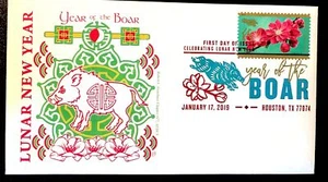 Graebner Chapter AFDCS 5340 Chinese New Year of the Boar Houston TX Digital Clr - Picture 1 of 1