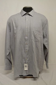 NEU VAN HEUSEN KNITTERFREIES LANGARM KLEID SHIRT GRAU PERLEN XL 18/18,5 AUSSCHNITT - Bild 1 von 7