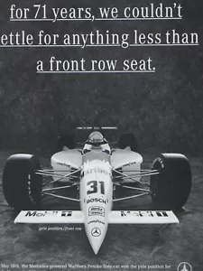 1994 Mercedes Vintage Racing Originaldruck Ad 8,5x11" - Bild 1 von 6
