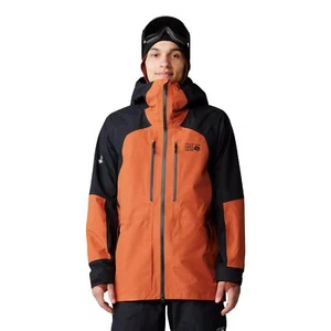 Mountain Hardwear Boundary Ridge Gore-Tex Men's Winter Jacket, Raw Carnelian/Bla - Picture 1 of 5