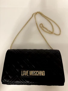 Love Moschino, Evening Umhängetasche, Quilted/Gesteppt, Neu, schwarz/gold - Bild 1 von 5
