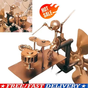 Metal Wind Spinner Percussionist Music Figurines and Statues for GardenYard - Picture 1 of 11
