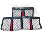 Gucci Clutch Bag  Clutch 3 Set Navys Pvc 2651369