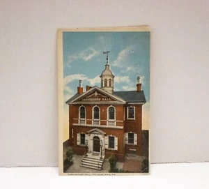 Philadelphia PA Carpenters' Hall Postcard Posted Colorized Handwriting R-49424 - Picture 1 of 2