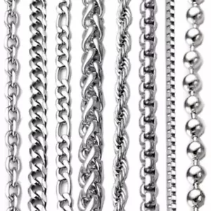2-9 mm Herren Damen 316L Edelstahl Silber Twist Panzerkette Gliederkette Halskette - Bild 1 von 18