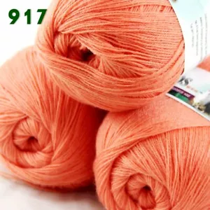 Sale 3 Ballsx50gr LACE Rugs Acrylic Wool Cashmere Hand Crochet Knitting Yarn 917 - Picture 1 of 10