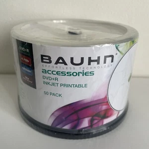 Bauhn DVD + R Inkjet Printable (50 Pack) Brand New and Sealed - 4.7gb 16x - Picture 1 of 3