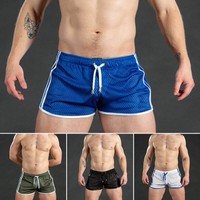 Men Fitness Short Summer Gym Workout Beach Breathable Mesh Quick Dry Short Pants