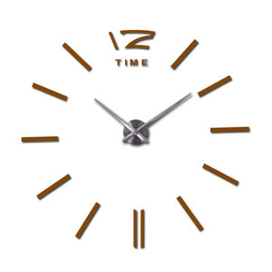 diy wall clock living room new acrylic quartz watch  3d clocks reloj de pared