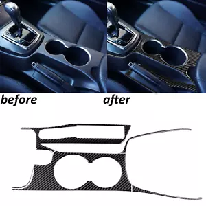 Panel portavasos de agua de fibra de carbono real para Hyundai Genesis Coupé 2013-16 - Imagen 1 de 19