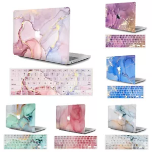 "Custodia rigida opaca marmorizzata superiore/inferiore per MacBook Air Pro 13"" 13,3" - Foto 1 di 26