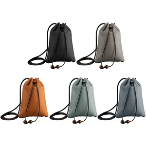 Functional PU Leather Coin Pouches Shoulder Bag For Phones Cards Accessories - Picture 1 of 13