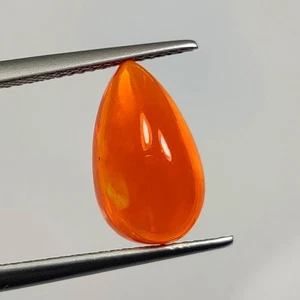 2.94 Ct Natural Ethiopion Orange Fire Opal Pear Cab - 8458 - Picture 1 of 2