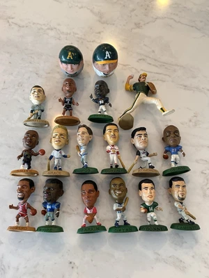 Vintage Mini Sports Figurines Lot (17 pcs) MLB/NBA/NFL – Rollie Fingers, Gwynn - Image 1 of 4