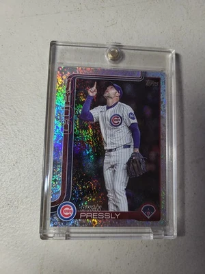 PLATINUM HOLO FOIL 1/1 One of One 2025 Topps Update Ryan Pressly #US46 Cubs NM - Image 1 of 4