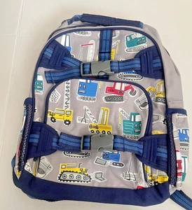 Pottery Barn Kinder grau Jax Construction im Dunkeln leuchtender Rucksack neu ohne Etikett Mini - Bild 1 von 6