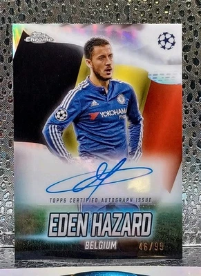 Eden Hazard Auto /99 – 2024-25 Topps Chrome – Chelsea Legend – SP - Image 1 of 2