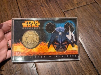 Disney Star Wars Weekend Bronze Coins Darth Vader Mickey Mouse 2005  - Image 1 of 2