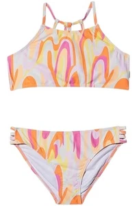 Seafolly Kid's Girls Summer Solstice Strappy Bikini Orange - Picture 1 of 1