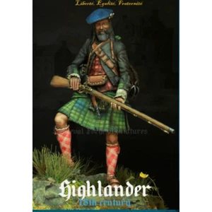 1/24 Resin Model Kit Highlander 18 Century Unpainted - Picture 1 of 2