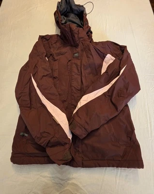 Chaqueta de esquí Helly Hanson borgoña y rosa para mujer talla mediana Foto 1 de 4