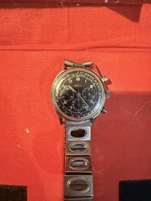 Vintage Jim Clark Gallet Relógio Cronógrafo Fabricado na Suíça Manual Vento Funciona Ótimo - Imagem 1 de 4