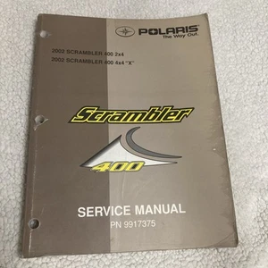 Polaris 2002 Scrambler 400 2x4 4x4 X PN 9917375 OEM Service Manual - Picture 1 of 6